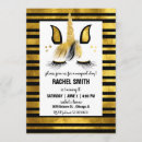 Search for the black unicorn invitations Glitter