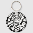 Search for black and white circle key rings Vintage