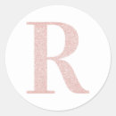Search for gold r monogram stickers Initial