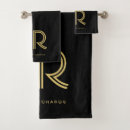 Search for black and gold bath towels Typography