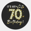 Search for 70 years stickers Birthday