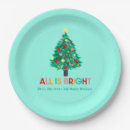 Search for christmas tree paper plates Colourful