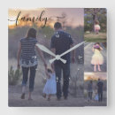 Search for photo collage template clocks Simple
