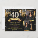 Search for 2 photos birthday invitations Forty