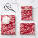 Search for toile wrapping paper Pink