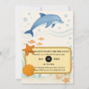 Search for starfish birthday invitations Dolphin