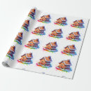 Search for gingerbread house wrapping paper Watercolor