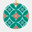 Search for peacock christmas tree decorations Turquoise