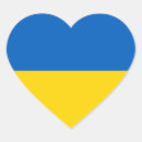 Search for heart flag stickers Ukrainian