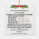 Search for babys first birthday christmas tree decorations Baby girl