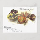 Search for witches broom postcards Black cat