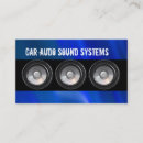 Search for car audio business cards Stereo