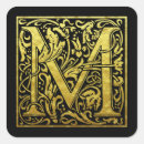 Search for black letter m stickers Gold