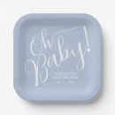 Search for oh boy baby shower plates Blue
