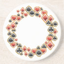 Search for playing cards coasters Clubs