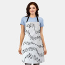 Search for musical notes aprons Music note