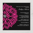 Search for black hot pink bridal shower invitations Elegant
