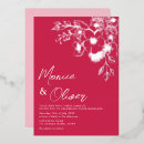 Search for fuchsia pink and silver invitations Floral