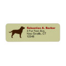 Search for chocolate return address labels Labrador