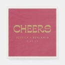 Search for red and gold napkins Cheers