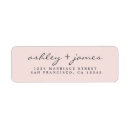 Search for black pink return address labels Simple