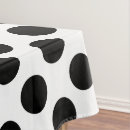 Search for black and white polka dot tablecloths Classic