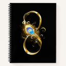 Search for peacock feathers notebooks Gold