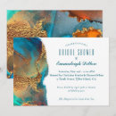 Search for teal and gold bridal shower invitations Agate