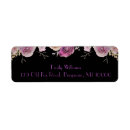 Search for purple flower return address labels Classy