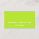 Search for lime green business cards Minimalist