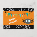 Search for cartoon halloween invitations Spider