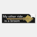 Search for witch on broom bumper stickers Witches