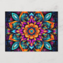 Search for colourful mandalas postcards Pattern