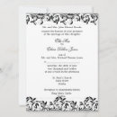 Search for swirled 7x5 invitations Black and white