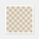 Search for brown plaid napkins Chequerboard