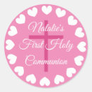 Search for elegant first communion stickers Pink