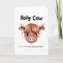 Search for holy cow birthday cards Pun