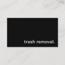 Search for junk business cards Trash removal