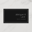 Search for luxury business cards Black and white