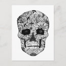 Search for floral skull postcards Flowers