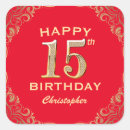 Search for golden era stickers 15th birthday