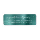 Search for brush script return address labels Chic