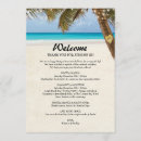 Search for beach wedding programmes Itinerary