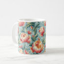 Search for victorian style mugs Victorian floral pattern