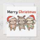 Search for sloth christmas invitations Winter