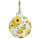 Search for sunflower pet tags Watercolor