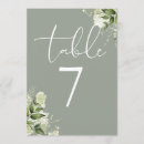 Search for chic table cards Sage green
