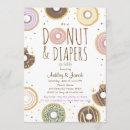 Search for doughnuts and diapers invitations Girl