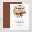 Search for autumn engagement party invitations Terracotta