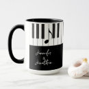 Search for keyboard player mugs Music notes